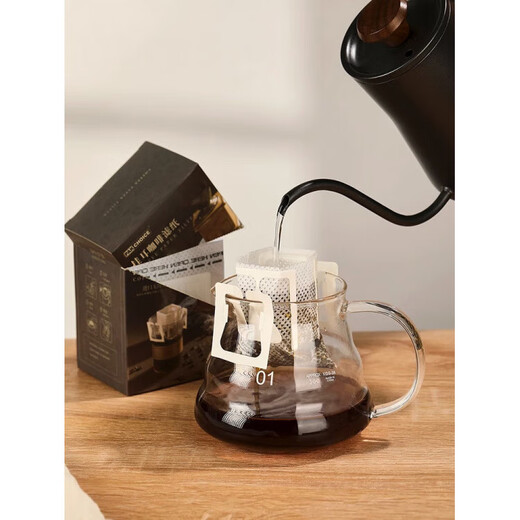 MIEHONE Japan's high-end quality filter paper hanging ear bag hand-brewed disposable coffee powder filter paper imported hanging ear bag filter bag 50 pieces imported food grade material/high density/solid and durable-delivery spoon