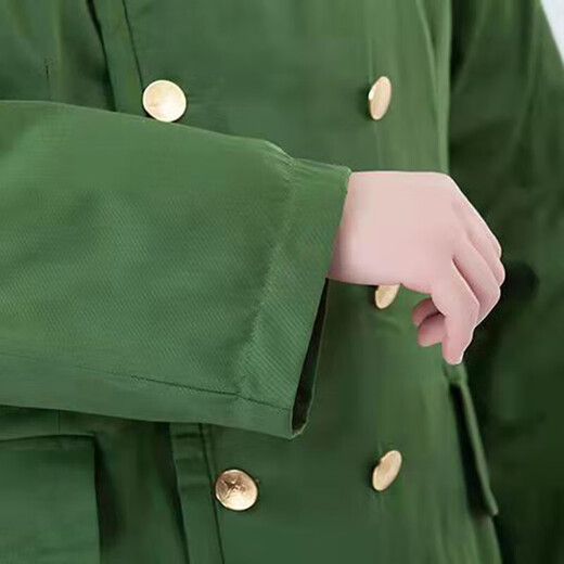 Yusa's new winter military coat, thickened with velvet and warm, green Northeastern cotton jacket, men's labor protection cold storage cold-proof clothing, new upgraded Xinjiang polar velvet military coat - thickened and warmer, one size fits all/suitable for weight 120-190Jin Jin is equal to 0.5kg