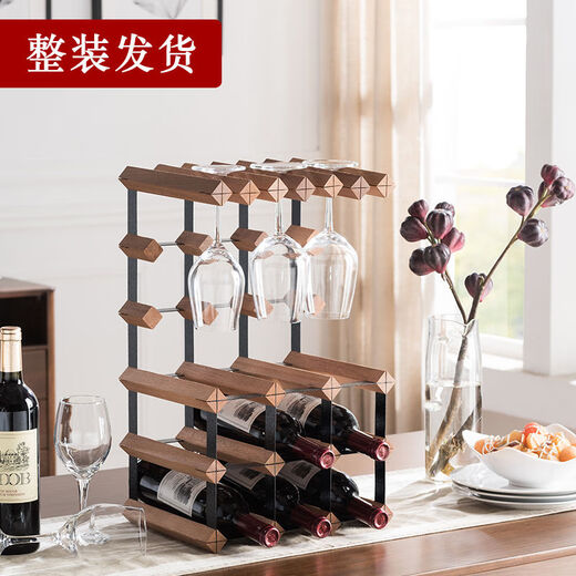 Cat Wine Rack Solid Wood Wine Glass Rack Ornaments Wine Red Wine Upside Down Light Luxury Household Red Wine Rack Storage Rack Goblet Rack 3X4 Grid 300mm Depth (Sapele Wood)