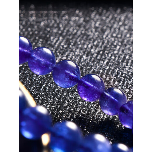 Xidian natural crystal jewelry grade Tanzania old mine jewelry tanzanite bracelet women's gift for friends and relatives 7A about 6mm tanzanite