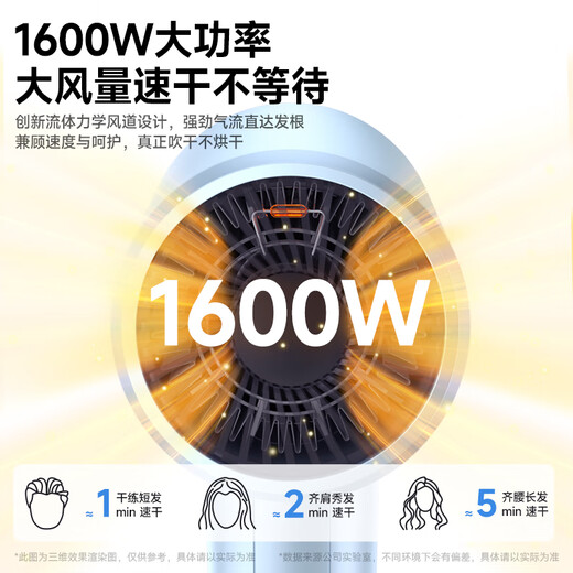 KONKA folding hair dryer, home silent negative ions, high power, non-damaging hair dryer, strong wind, student dormitory, high-speed barber shop, second dry, special birthday gift for women and men, blue standard model, foldable + 90 million negative ions + drying cap air nozzle