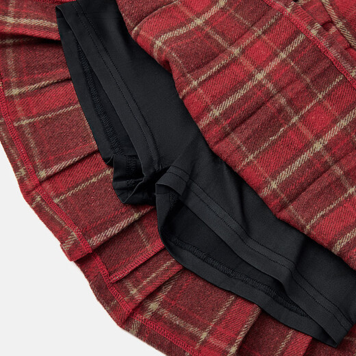 Barbie girls New Year's greetings winter skirt red skirt woolen pleated skirt women's red short skirt autumn and winter style BY023