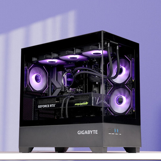 GIGABYTE AMD Ryzen R7 9800X3D/RTX5070/5080/5070Ti Desktop mainstream e-sports game console live broadcast design AI drawing rendering 3A computer complete machine with 2 9800X3D丨RTX5060Ti