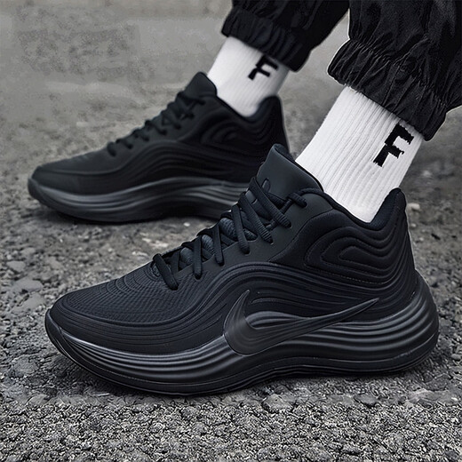 NIKE 2025 Winter Mid-top Black Warrior Lightweight Wear-Resistant Casual Shoes Men's Fitness Training Sports Shoes IH1105-001 45