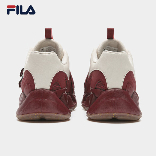 FILA VETTA Women's Shoes Yang Mi's Same Style V-Toe Shoes Dad's Shoes 2026 New Year Fashion Casual Sports Shoes Foam White/Wine Red-WR 36