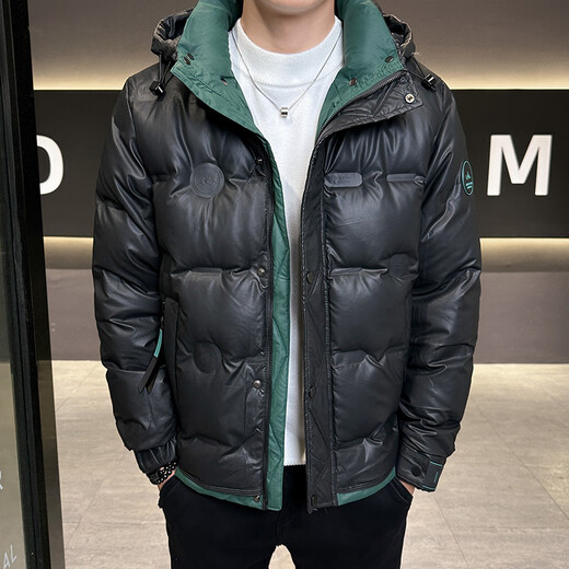 Snow Flying (SNOWFLYING) high-end down jacket men's winter 2025 new thickened warm jacket stand collar fashionable men's jacket cold protection white 2XL recommended 130-155Jin Jin is equal to 0.5 kg