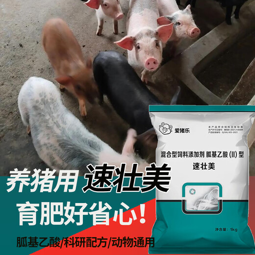 Aizhu Lesu Zhuangmei fattening pig additives for small pigs that do not eat long guanidinoacetic acid premix for large pigs and medium pig concentrated feed 1 bag (weighing 1000 grams) for fattening and weight gain