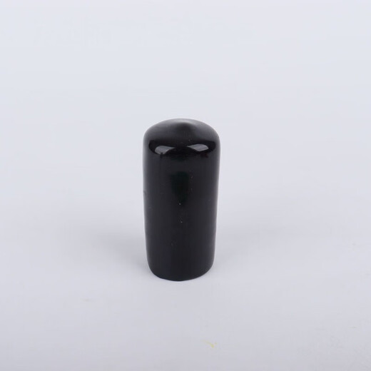 Nut cap protective sleeve PVC rubber protective cap screw rod soft rubber sleeve external thread plastic pipe sleeve conical dustproof new (black) inner diameter 14.5mm*inner length 20mm 500 pieces