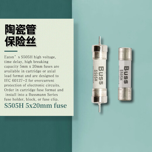 Shantou Lincun battery charger S505H1A-20A500V-600V ceramic tube slow blow fuse S505H-500-R