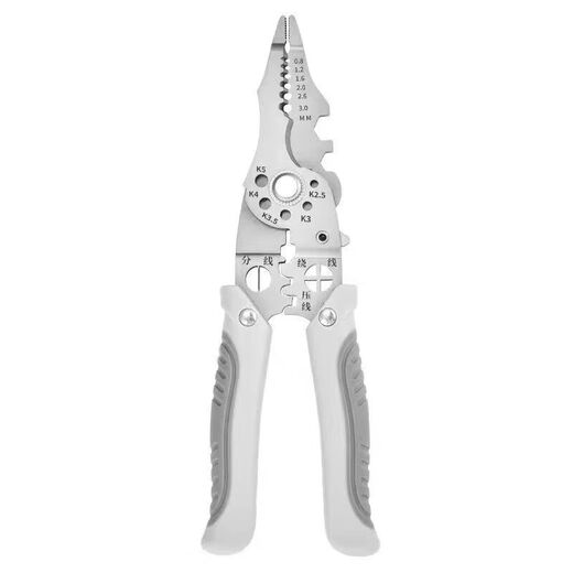 Xincong German multifunctional wire stripper electrician special branching pliers industrial grade wire stripping tool crimping pliers wire cutter 28-in-1 multifunctional wire stripping pliers 1 pack