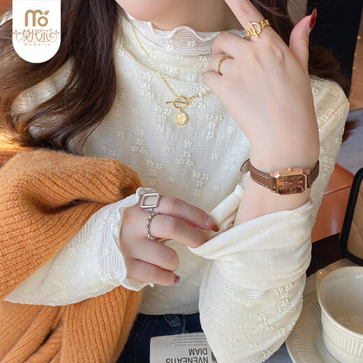 Modal inner lace bottoming shirt for women 2025 new velvet thickened autumn and winter half turtleneck white mesh shirt one size