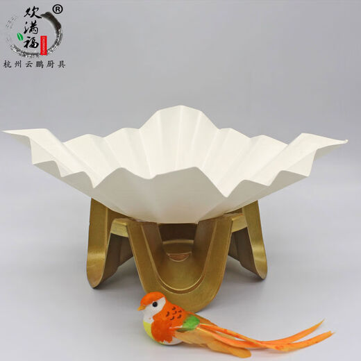 Hot pot paper dish decoration, golden paper pot octagonal shape, can be set on fire, tinfoil dish decoration paper, golden 200 sheets, cannot be dried