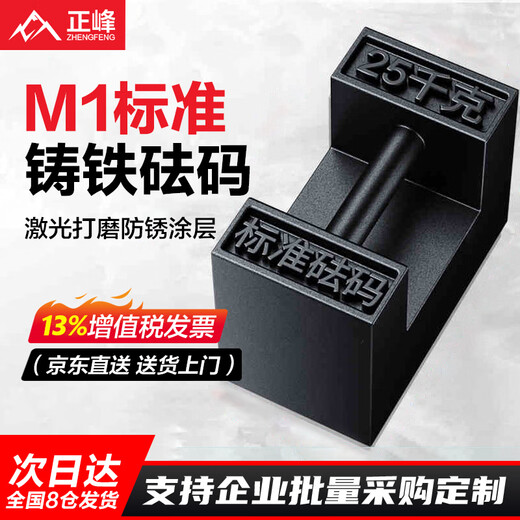 ZHENGFENG all cast iron weight standard M1 grade industrial counterweight scale elevator calibration can come with certificate 25kg lock type