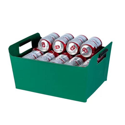 Yusenyite thickened plastic rectangular ice bucket KTV wine frame beer basket beer frame bar wine box beer barrel LOGO red 1L red