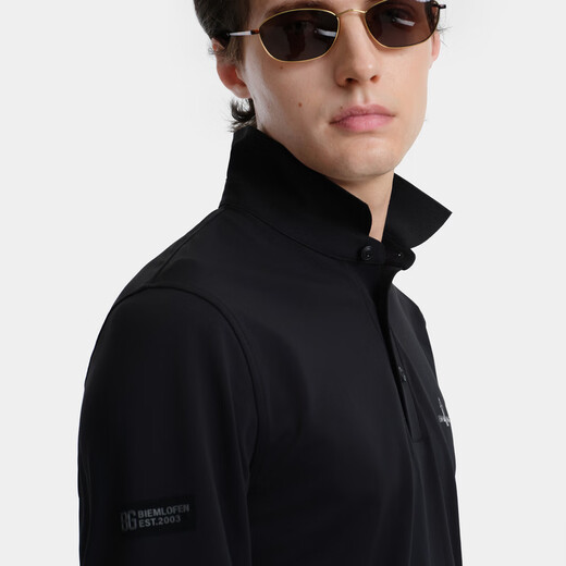 Biyinlefen Dry Pique 2025 Autumn New Men's Skin Friendly Elastic Soft Texture Lapel Long Sleeve POLO Shirt
