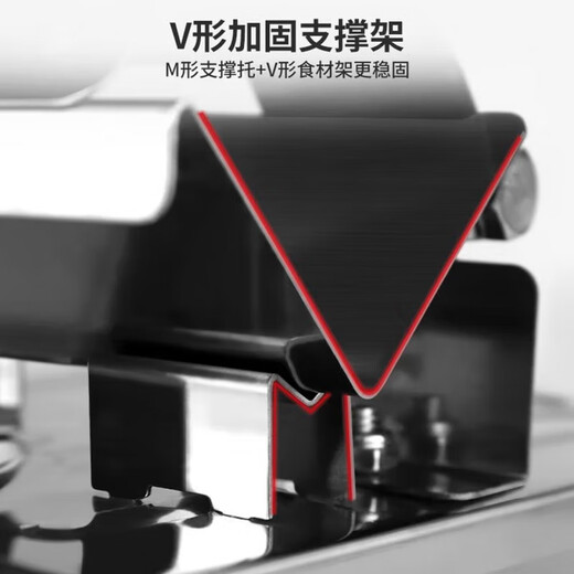 PWDDH German mutton roll slicer household manual rice cake cutting knife frozen fat beef and mutton roll slicer commercial meat planer standard 430 thickened