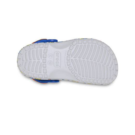 CROCS 2026 Spring New Classic Dinosaur Print Children's Crocs Lightweight and Comfortable Casual Slippers/212514 Atmospheric Gray-1FT 28 (165mm)