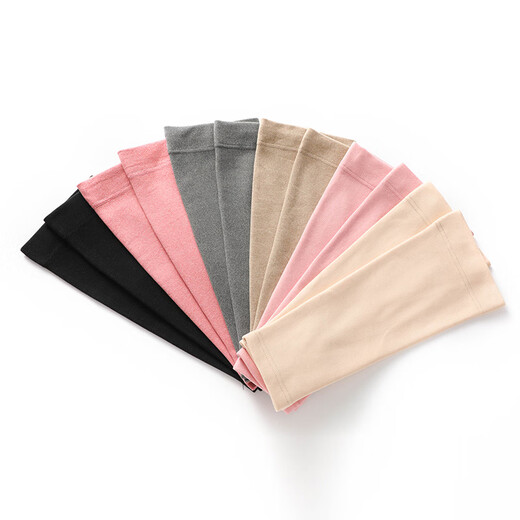 German velvet leggings long sleeves autumn and winter warm plus velvet knee socks sleeves women's over-the-knee lengthened calf sleeves men's old cold legs skin color 50CM M 35-50kg