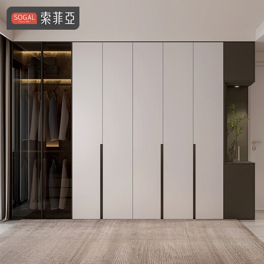 Sofia whole house custom wardrobe 5A designer wardrobe bedroom simple furniture storage cabinet cloakroom combination cabinet custom gold