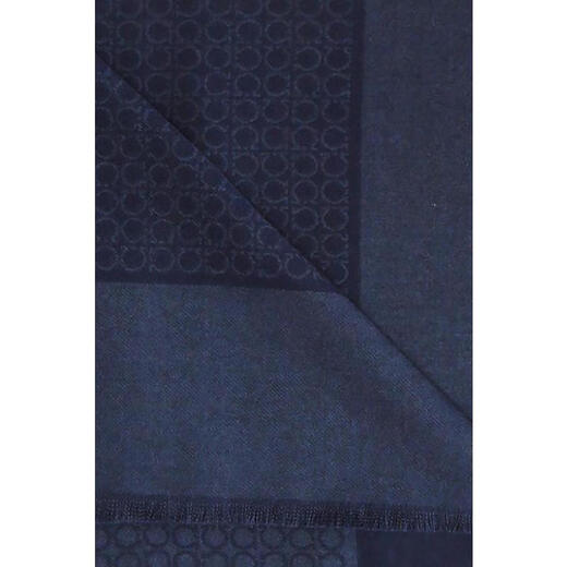 Ferragamo men's scarf warm and windproof dark blue winter commuting shawl business dark blue TU