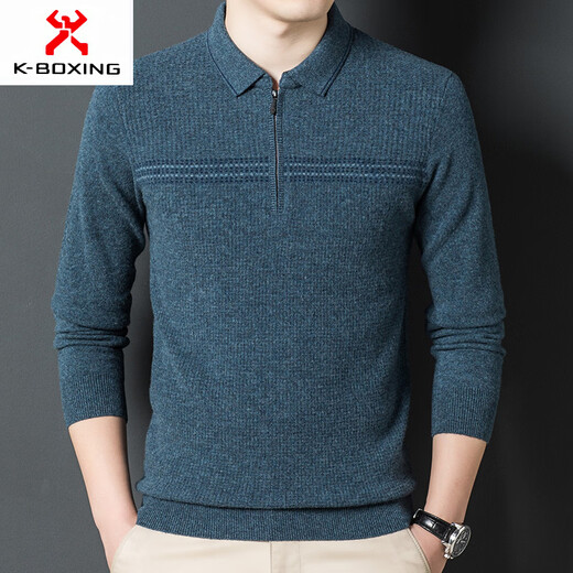 KBXNG Jinba деловая мужская новая зимняя шерстяная мужская рубашка ПОЛО с длинными рукавами теплая футболка среднего возраста с лацканами деловая мужская одежда темно-серый один размер 105