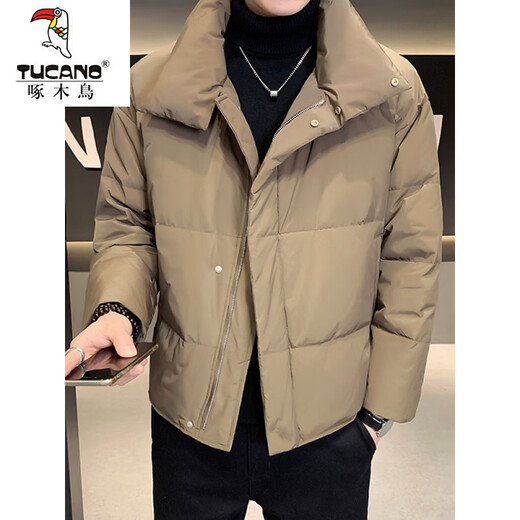 啄木鸟（TUCANO）男士羽绒服2025新款秋冬款潮牌男装2025年男款加厚超好看外套 焦糖色 M