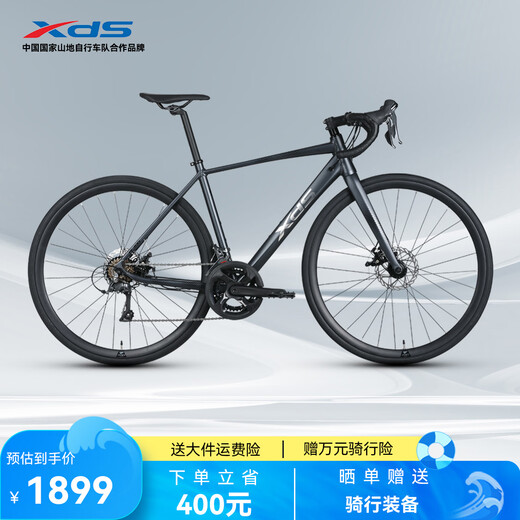 Xds road bike 2025 RC300 disc brake cable routing frame 16-speed gray black 480MM
