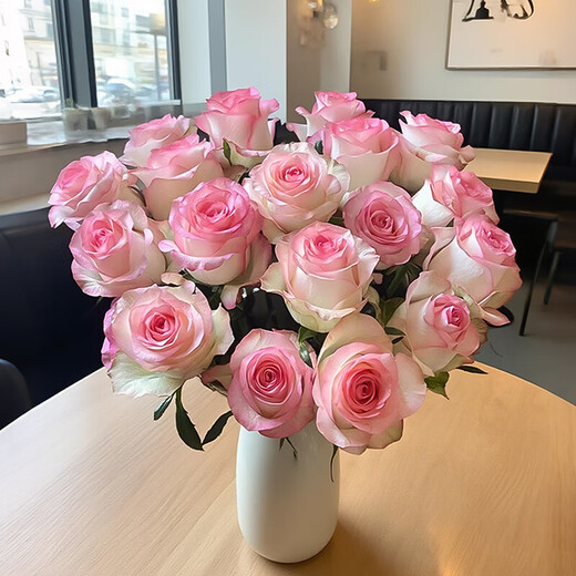 AB-grade high-quality perfume lily flowers, hydroponic flower arrangement, home life, water-raised fresh-cut roses from Yunnan, straight hair, 10 roses of any choice, no color variety specified