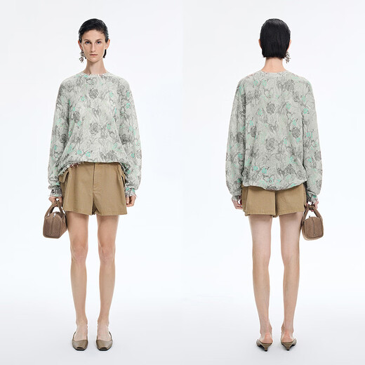 Jiangnan Buyi (JNBY) Shopping mall same style 26 spring new arrival wool sweater pullover 5Q2313100 315/green coffee series S