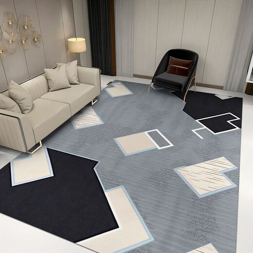 Fantasy, fashion, simple and elegant living room large carpet, personalized artistic geometric pattern floor mat, sofa front coffee table blanket, can be customized JH+075 160x230 cm (environmental protection and mite removal)