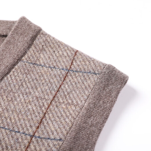 Hengyuanxiang wool sleeveless vest sweater for men winter business casual V-neck men's vest sweater top bottoming shirt Zhongca M /170/88A