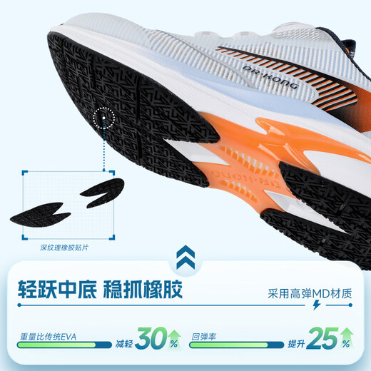 Dr. Kong (DR KONG) spring casual sports shoes for boys and girls, no need to tie knob buckle laces, comfortable and lightweight children's training shoes, blue/white (W) 30, foot length is about 18.2-18.8