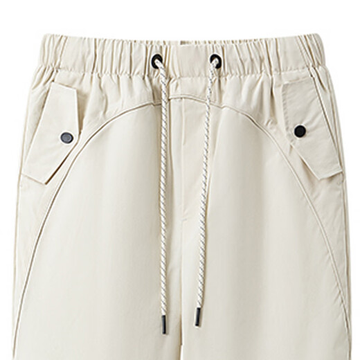 Flying in the Snow 2025 Winter New Down Pants Women's Winter High Waist Warm Casual Outdoor Paratrooper Pants Comfortable to Wear Outside Beige|8011 M 165/72A