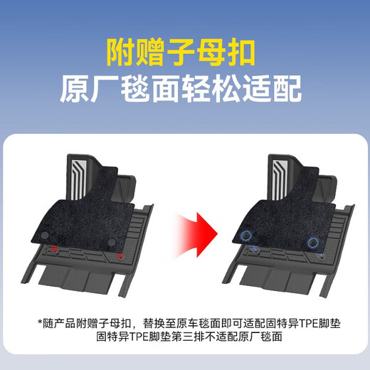 Goodyear tpe floor mats are suitable for Weilai ES8 six-seater accessories 26 styles of floor mats trunk mat Denise blanket 14-piece set