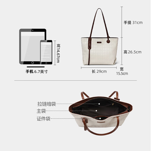 YUYULA cowhide bag women's bag tote bag large capacity portable shoulder brand birthday Christmas gift for girls and girlfriends