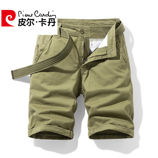 Pierre Cardin Marke Preferred Multi-Pocket Cotton Cargo Shorts Herren Loose Straight Five-Five-Level 2025 Summer Ins Casual Medium Pants 17152 Khaki (ohne Gürtel) 38 3 Fuß 1 (175-190 Jin Jin entspricht 0,5 kg)