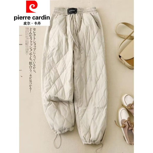 Pierre Cardin Northeast minus 40 degree cold-proof down cotton pants for women 2025 new winter outer wear thickened warm ski pants black (this year's popular pants/large size fat mm/small people/pear-shaped M
