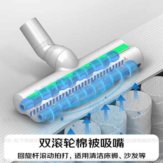 Panasonic Dust Removal Magic Horizontal Wired Vacuum Cleaner Household Large Suction Handheld Long Life Garbage Compactor Cleaning Machine Cat Hair Removal Pet MC-6LC45AJ81