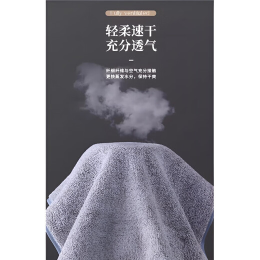 RICH YOUR HOME German quality men's bamboo charcoal bath towel for bathing household 100% cotton 2025 new water-absorbent quick-drying towel Starry Gray-bath towel 7A water-absorbent 70*140cm