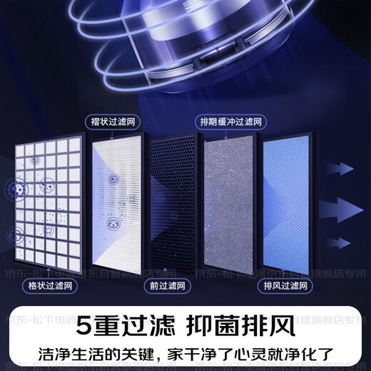 Panasonic Dust Removal Magic Horizontal Wired Vacuum Cleaner Household Large Suction Handheld Long Life Garbage Compactor Cleaning Machine Cat Hair Removal Pet MC-6LC45AJ81