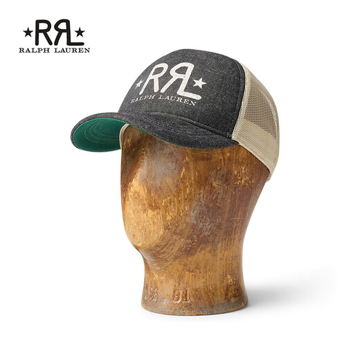 RRL Unisex Spring 26 RRL Ranch Logo Denim Trucker Hat RL95627 001-Multicolor ONE