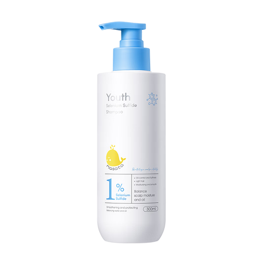 Masata Youth Selenium Disulfide Shampoo 300ml 1% anti-dandruff, anti-itch, oil control, long-lasting, fluffy and fragrant 12-18 years old