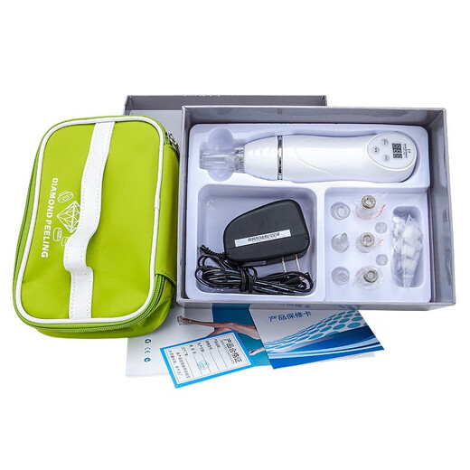 Wen Shiou Diamond Microdermabrasion Cleansing Acne Absorbing Exfoliating Pore Cleaning Skin Management Instrument Green Pack Blackhead Absorbing Instrument British Standard