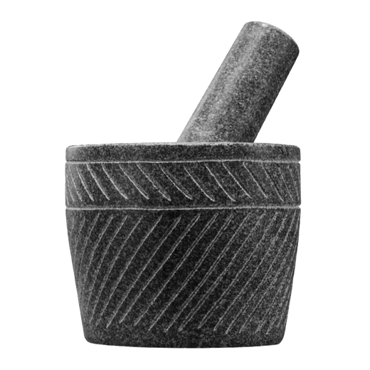 Fantasy stone stone mortar grinder large garlic press pot medicine jar garlic press carving diameter 25 cm hand-carved with wooden hammer