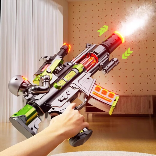 Miaobeile children's toys electric sound and light assault spray toy gun telescopic hand 2-6 years old baby boy New Year's gift
