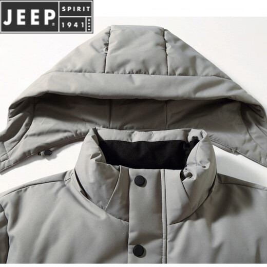 JEEP SPIRIT2025 новая зимняя мужская модная теплая куртка больших размеров с защитой от холода утолщенная теплая куртка-пуховик черного цвета 6XL