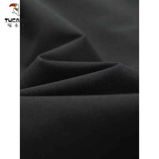 Woodpecker (TUCANO) hooded windbreaker jacket men's spring and autumn loose slimming mid-length jacket plus fat plus size fat casual coat black plus velvet 7XL 240-265Jin Jin equals 0.5 kg