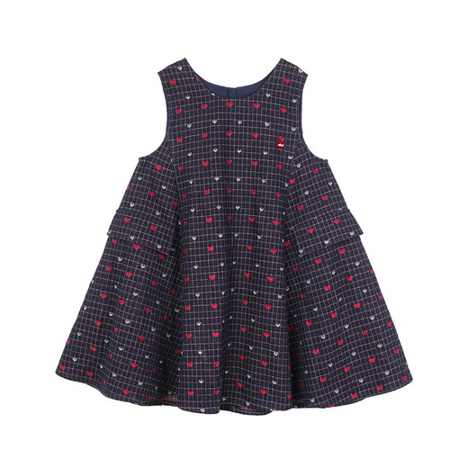 LUSON Chen Dazhu children's clothing girls plaid dress 2025 autumn and winter new style girl skirt children's vest dress