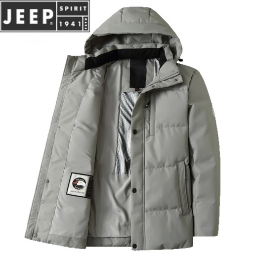 JEEP SPIRIT2025 новая зимняя мужская модная теплая куртка больших размеров с защитой от холода утолщенная теплая куртка-пуховик черного цвета 6XL