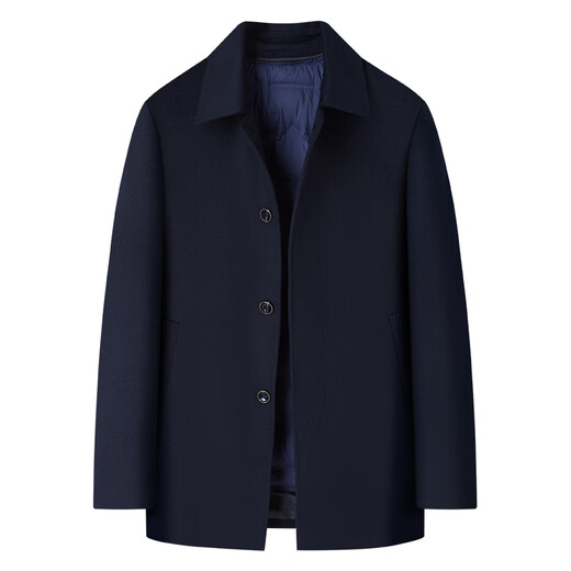 Shanshan Cashmere Down Liner Woolen Coat Jacket Men's Autumn and Winter Warm Business Casual Jacket for Young and Middle-aged Men